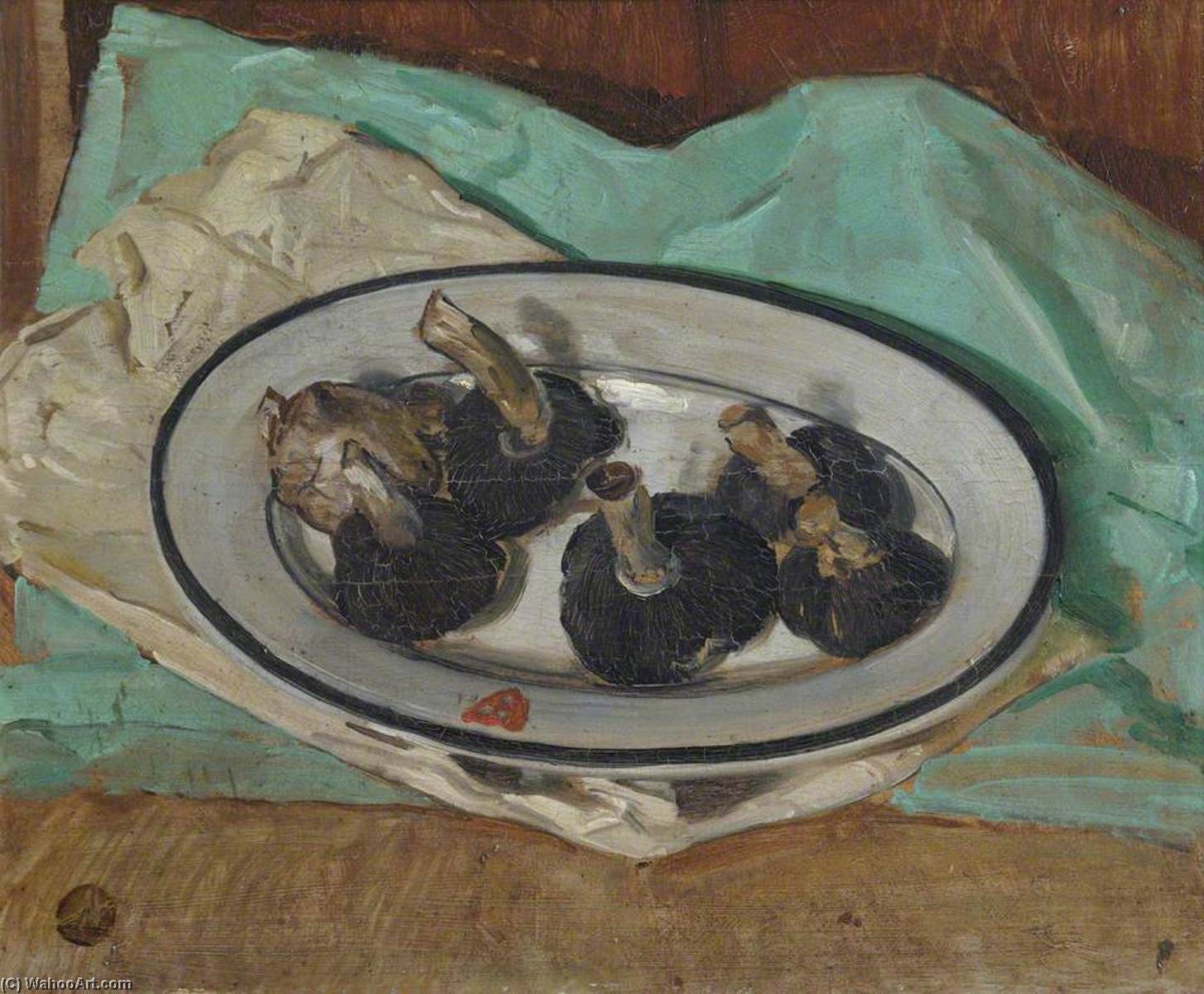 Mushrooms On A Plate — Vilijam Nikolson