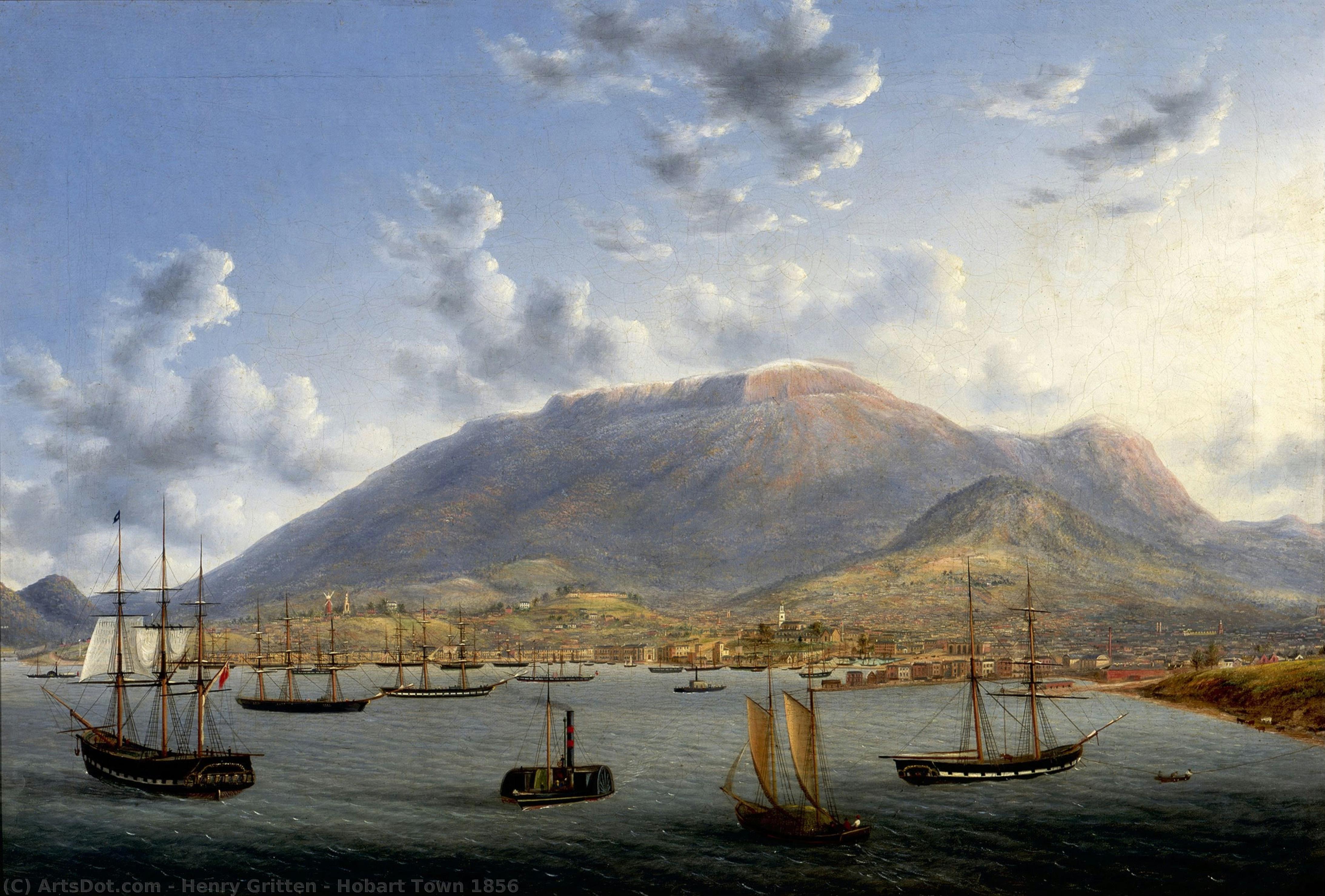 Hobart Town 1856 — Henry Gritten