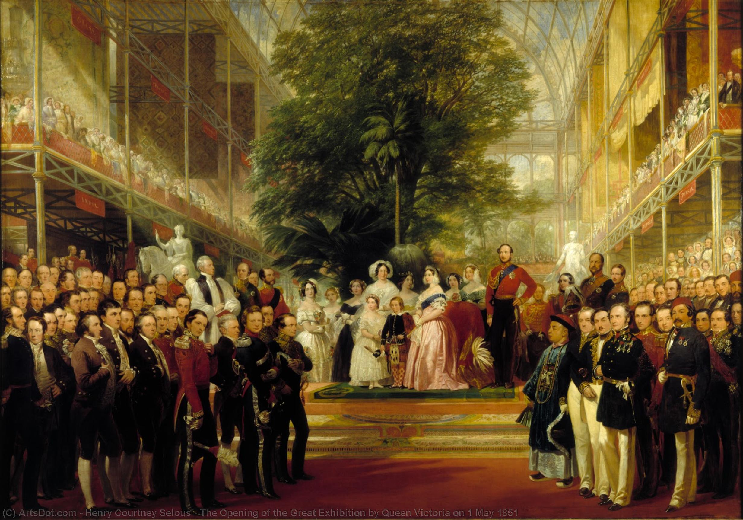 The Opening Of The Great Exhibition By Queen Victoria On 1 May 1851 — Henry Courtney Selous