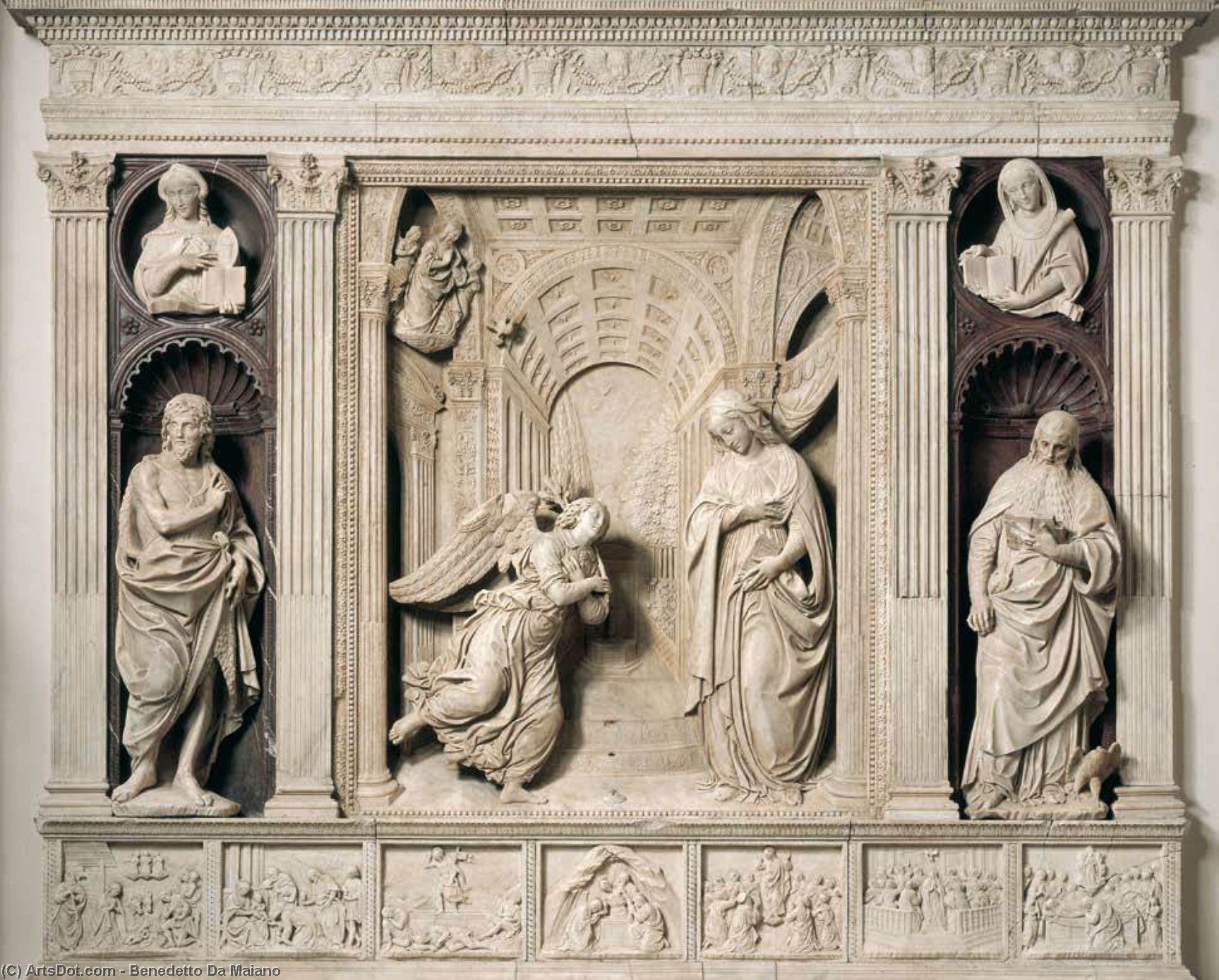 Altarpiece Of The Annunciation — Benedetto Da Maiano