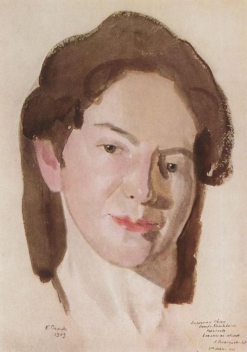 Portrait Of A. Ostroumova-lebedeva — Konstantin Andreevic Somov