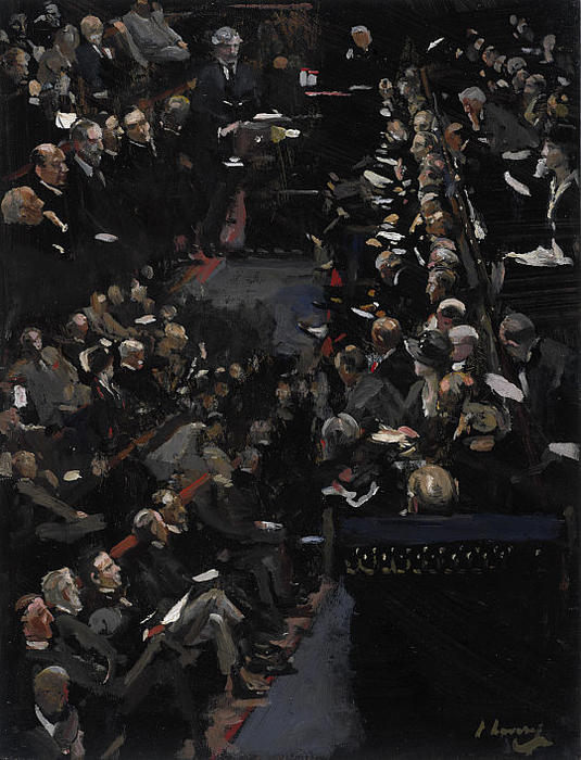 Study For 'the House Of Commons - Ramsay Macdonald Addressing The House' — Sir John Lavery