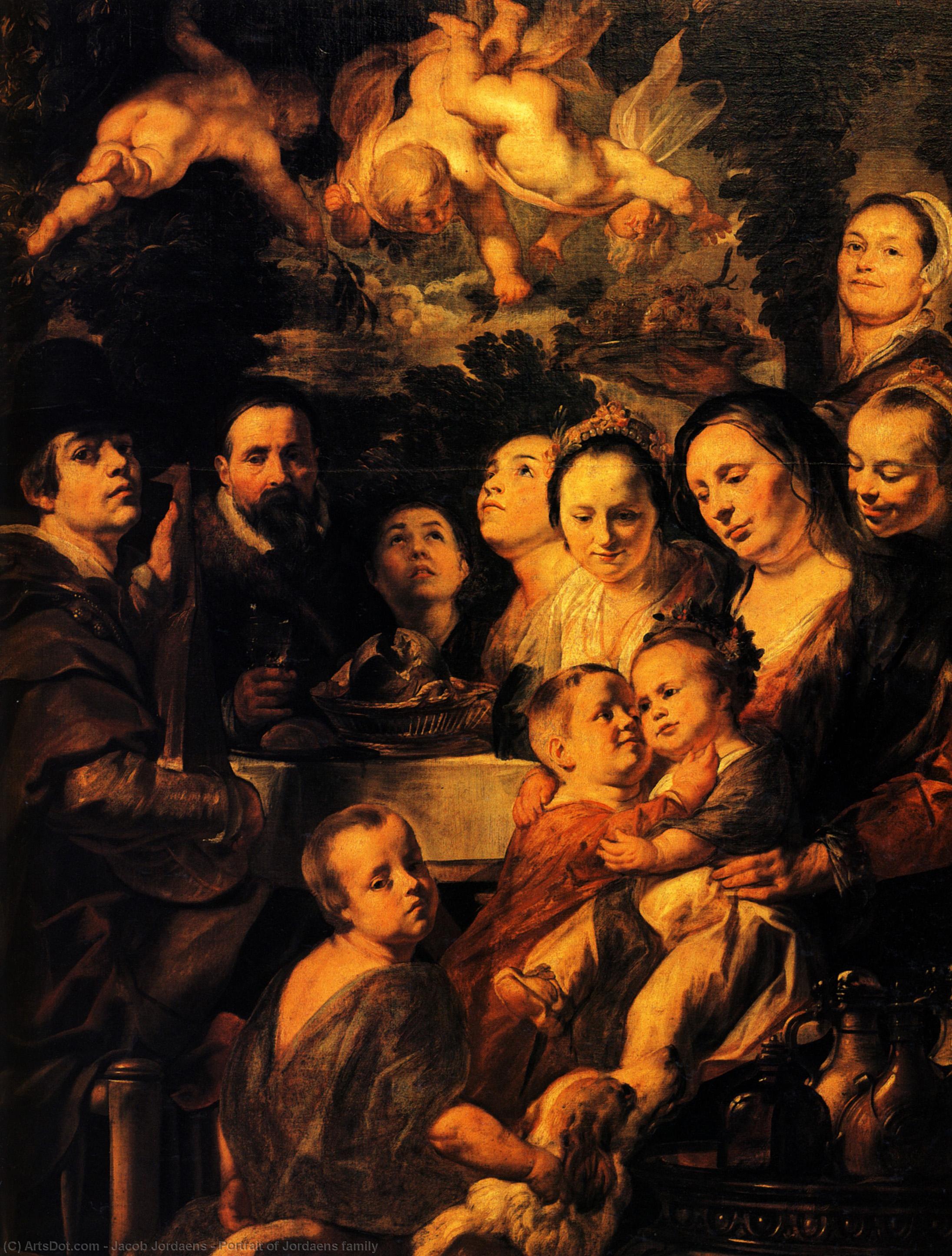 Portrait Of Jordaens Family — Jacob Jordaens