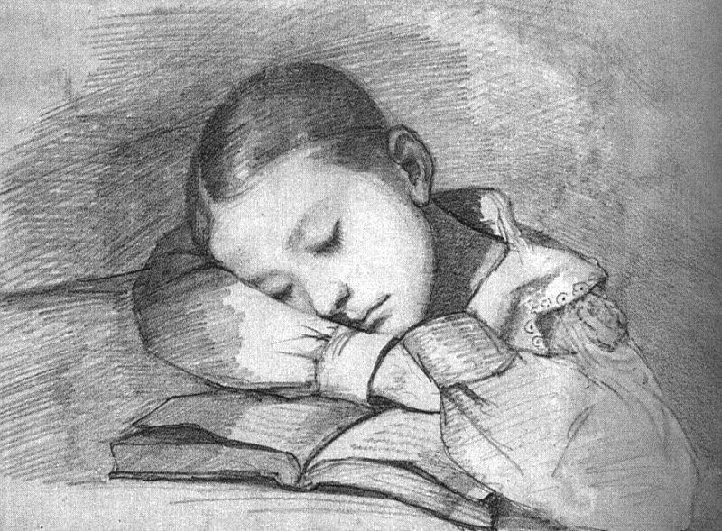 Porträt Von Juliette Courbet Als Schlafendes Kind — Gustave Courbet