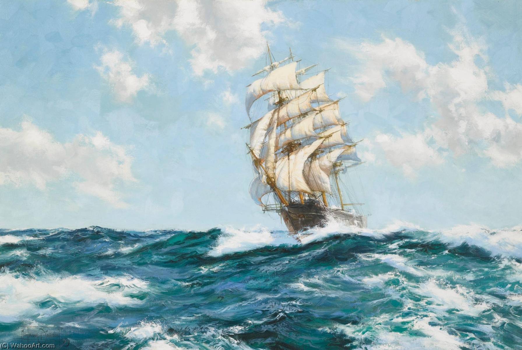 The Grace Ross Slashing Foam — Montague Dawson
