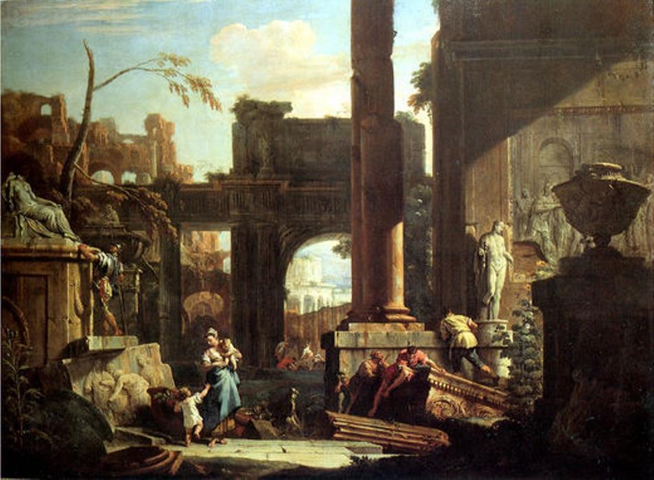 Classical Ruins And Figures — Sebastiano Ricci
