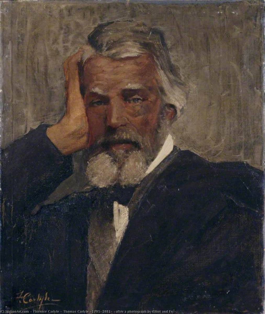 Thomas Carlyle (1795–1881) (after A Photograph By Elliot And Fry) — Florence Carlyle
