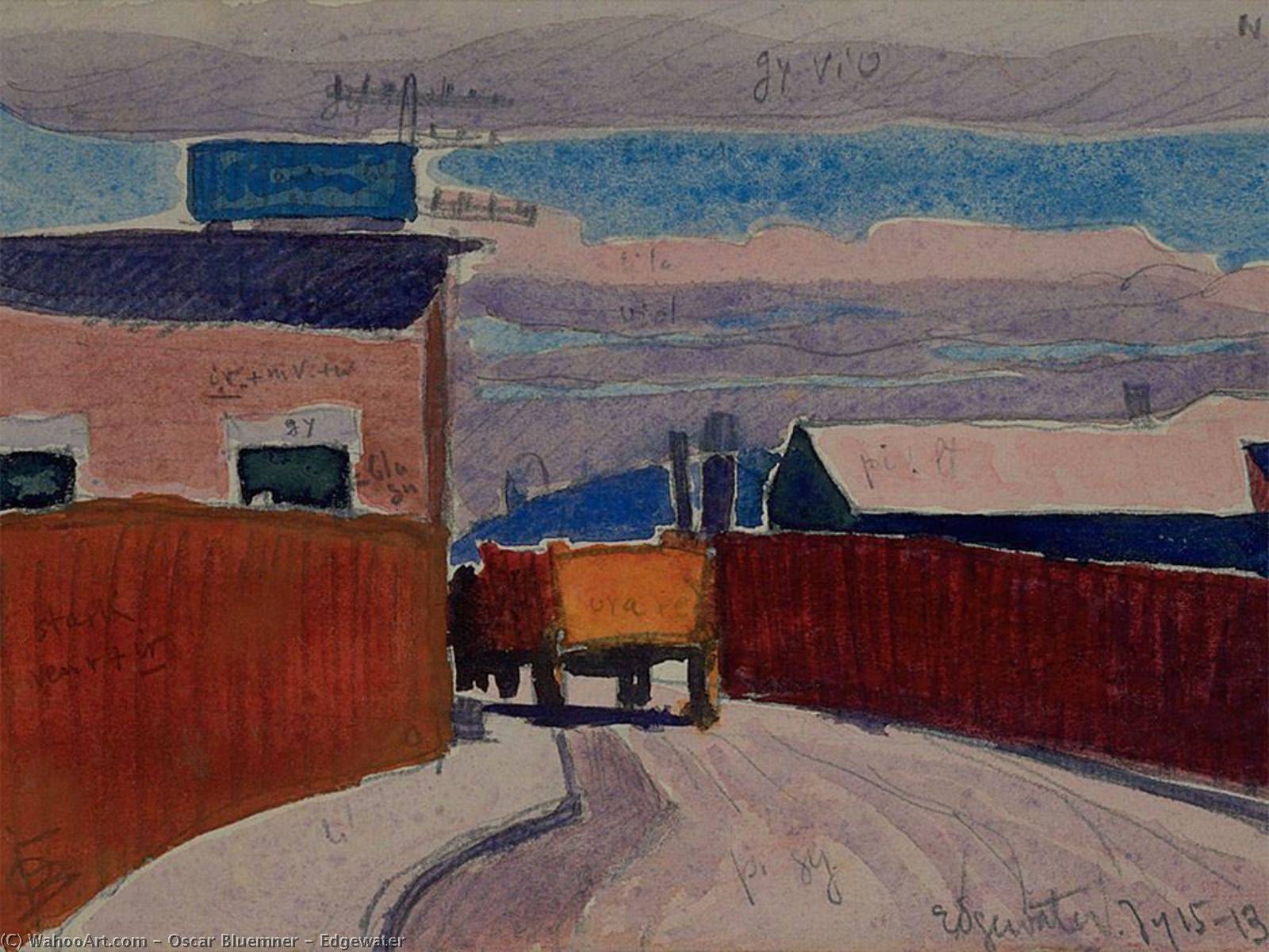 Edgewater — Oscar Bluemner