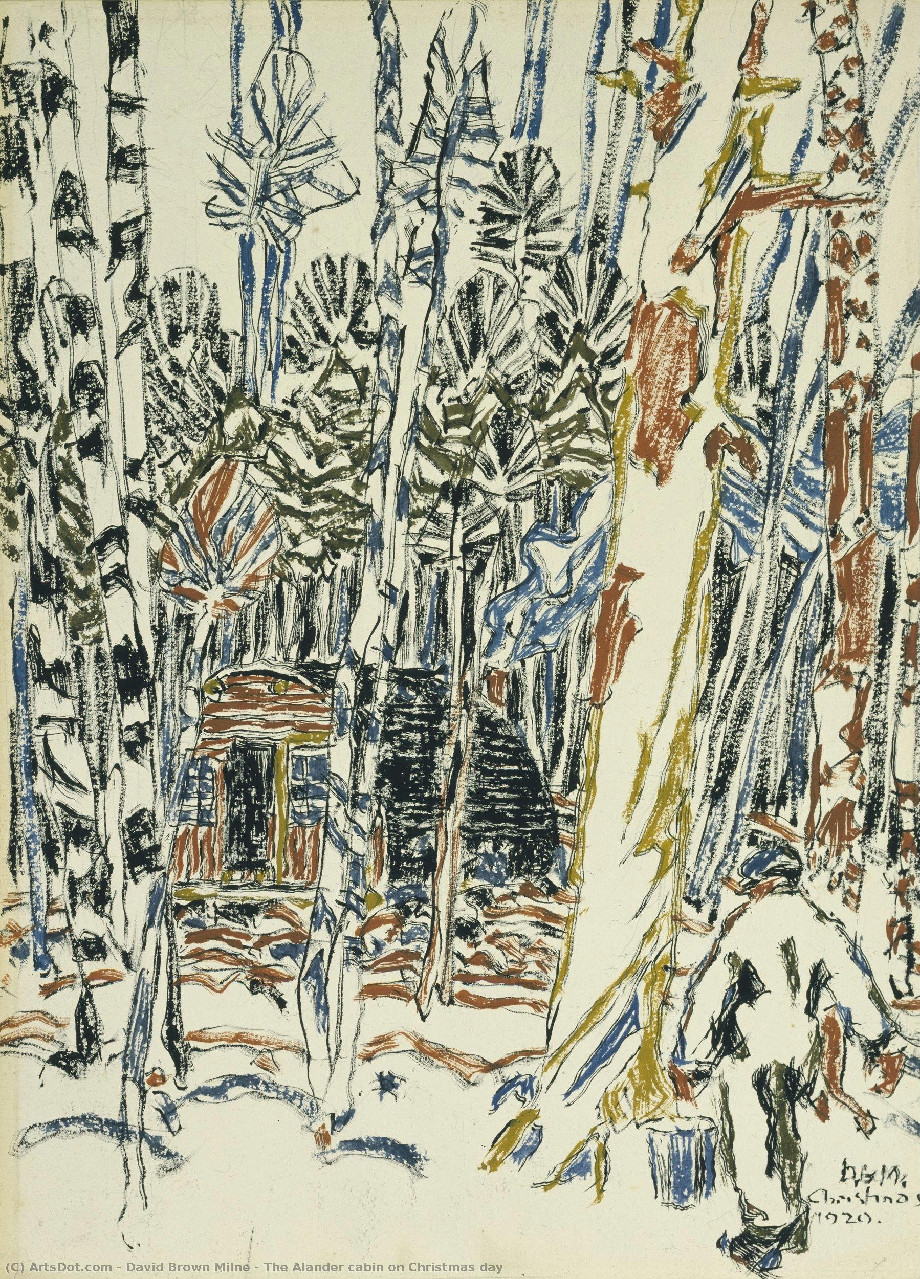 The Alander Cabin On Christmas Day — Dejvid Braun Miln