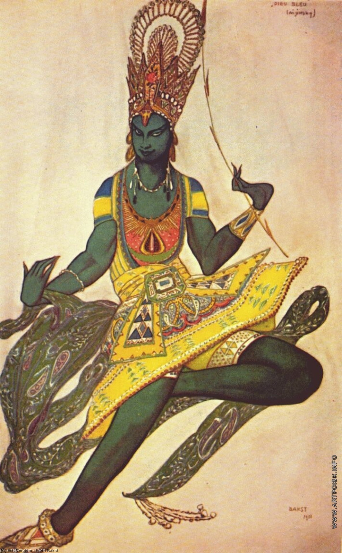 Le Dieu Bleu Nijinsky In Title Role — Леон Бакст