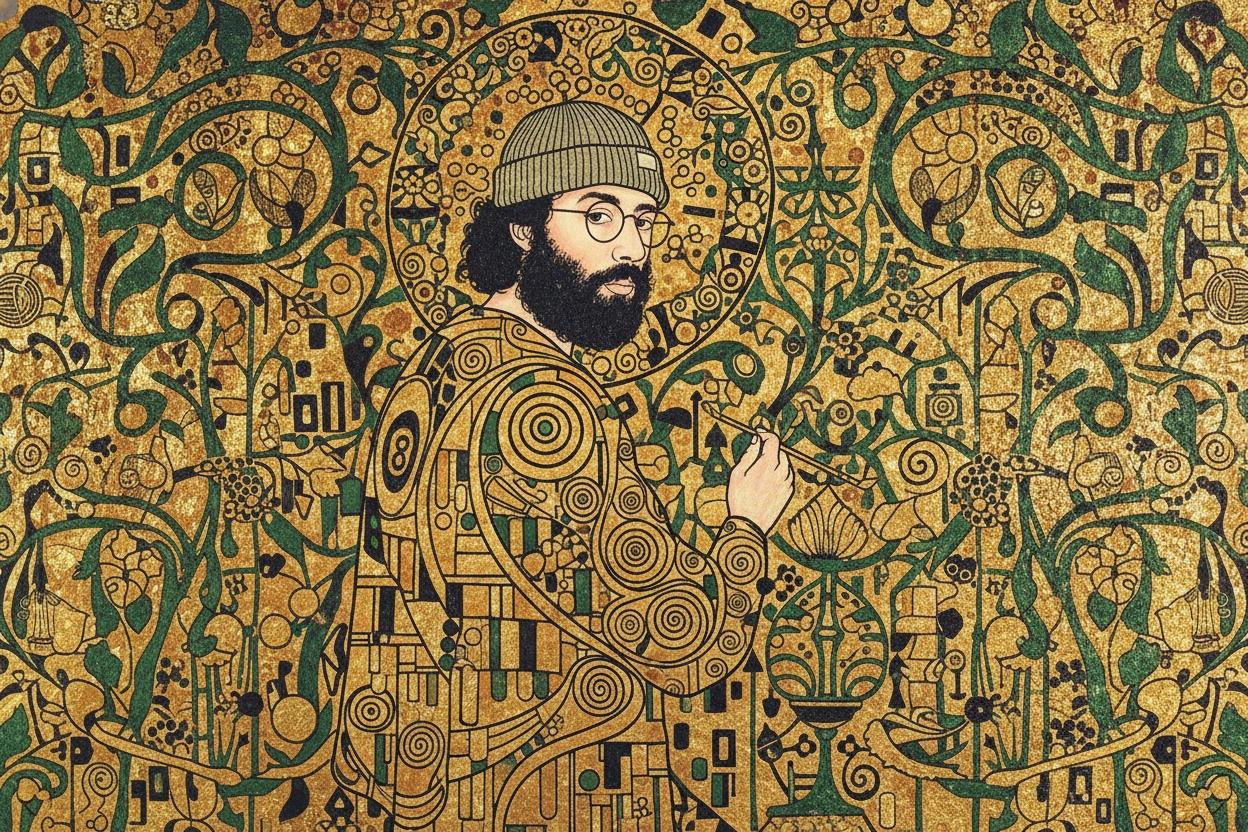 Auric Efflorescence: The Gilded Interlace Of Identity — Jacques Villedieu