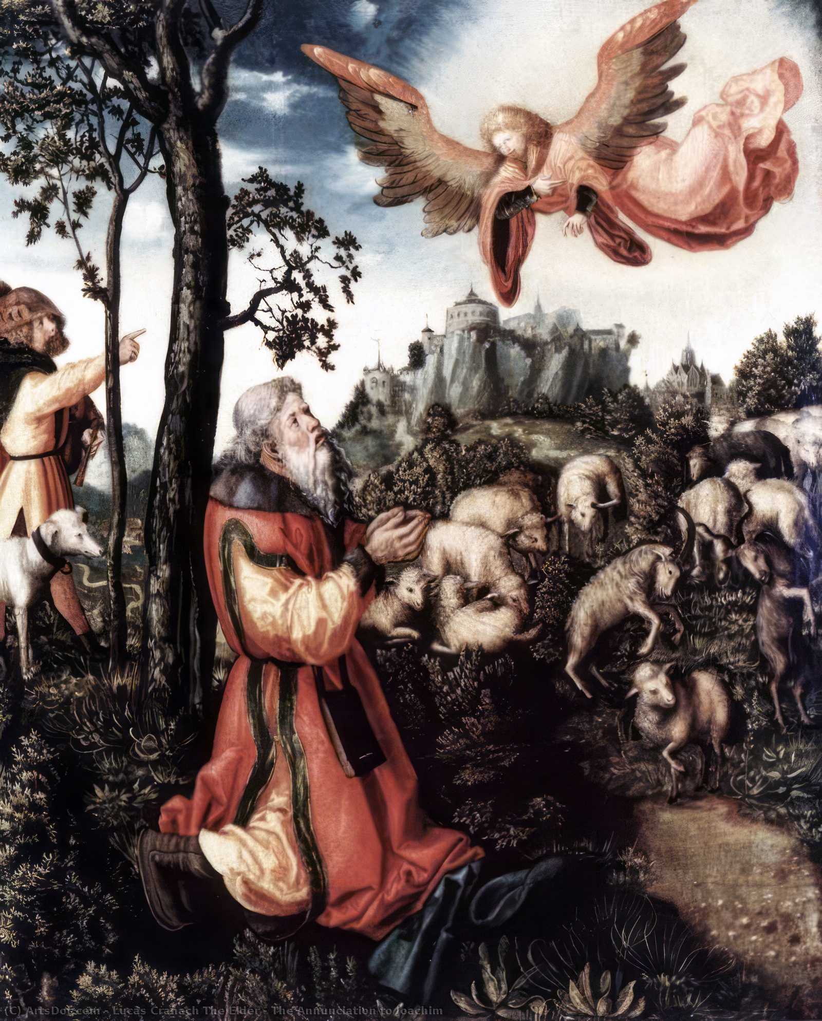 Die Verkündigung An Joachim — Lucas Cranach Der Ältere