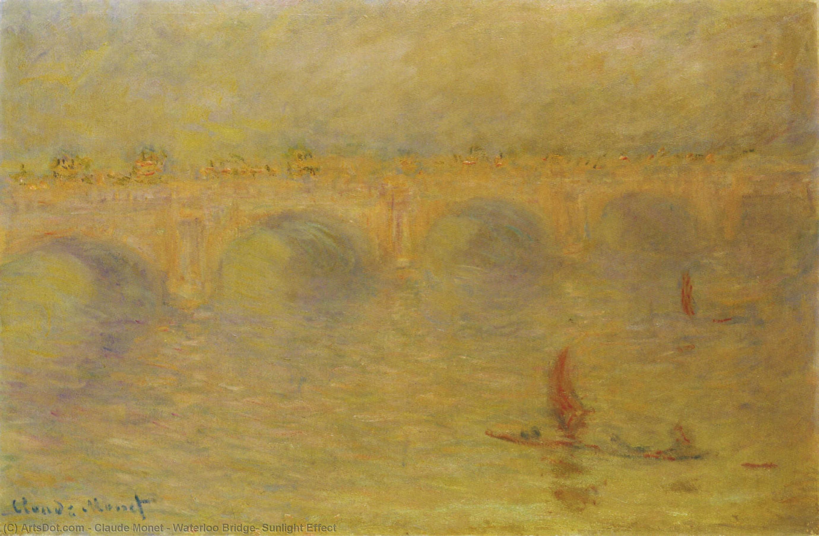 Waterloo Bridge, Sunlight Effect — クロード・モネ