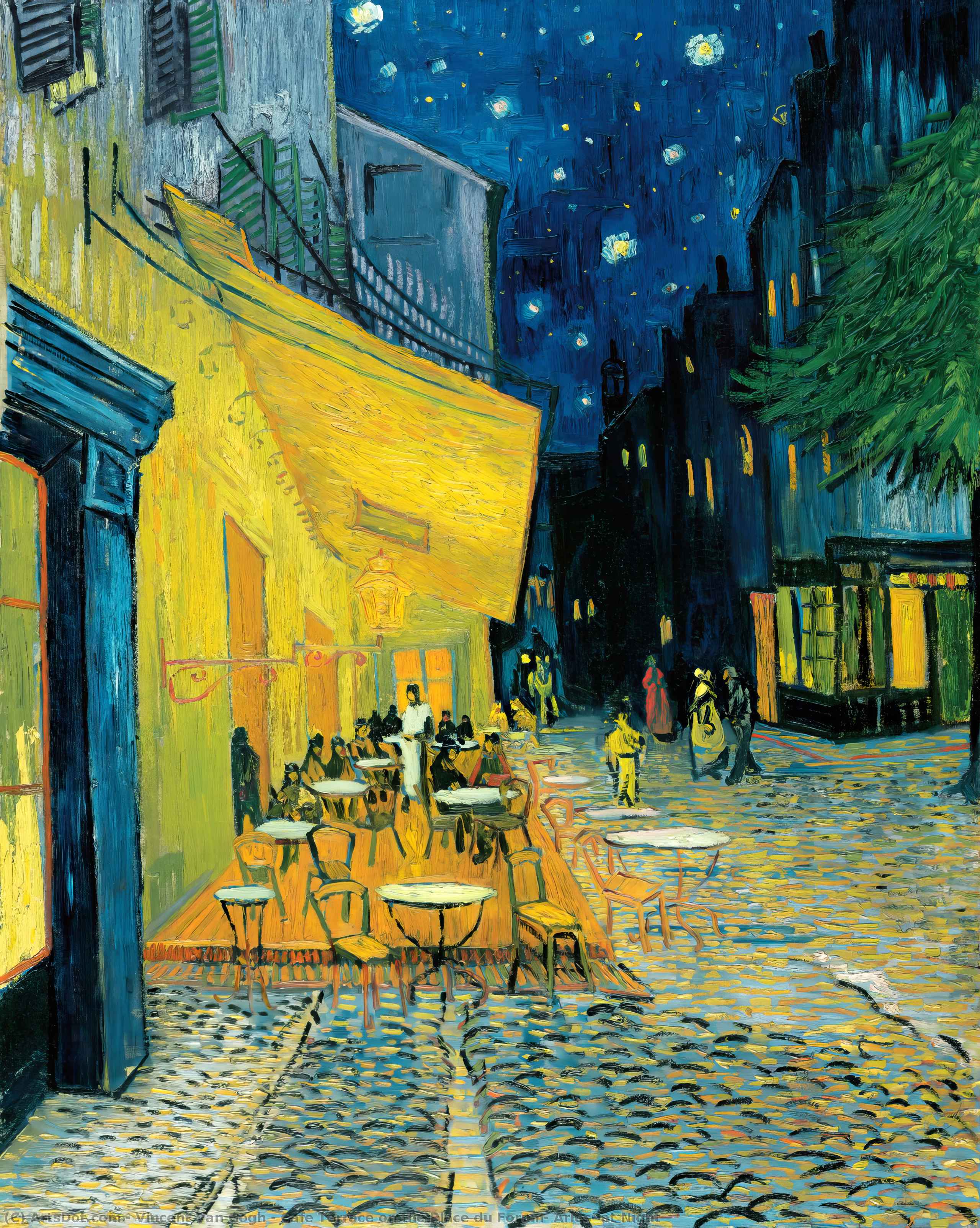 Cafe Terrasse Am Place Du Forum, Arles, Bei Nacht — Vincent Willem Van Gogh