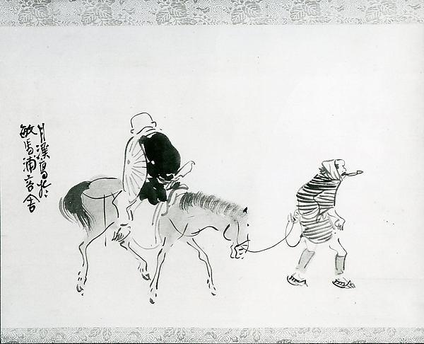 A Monk Riding Backwards (rensho Bo) — Matsumura Goshun