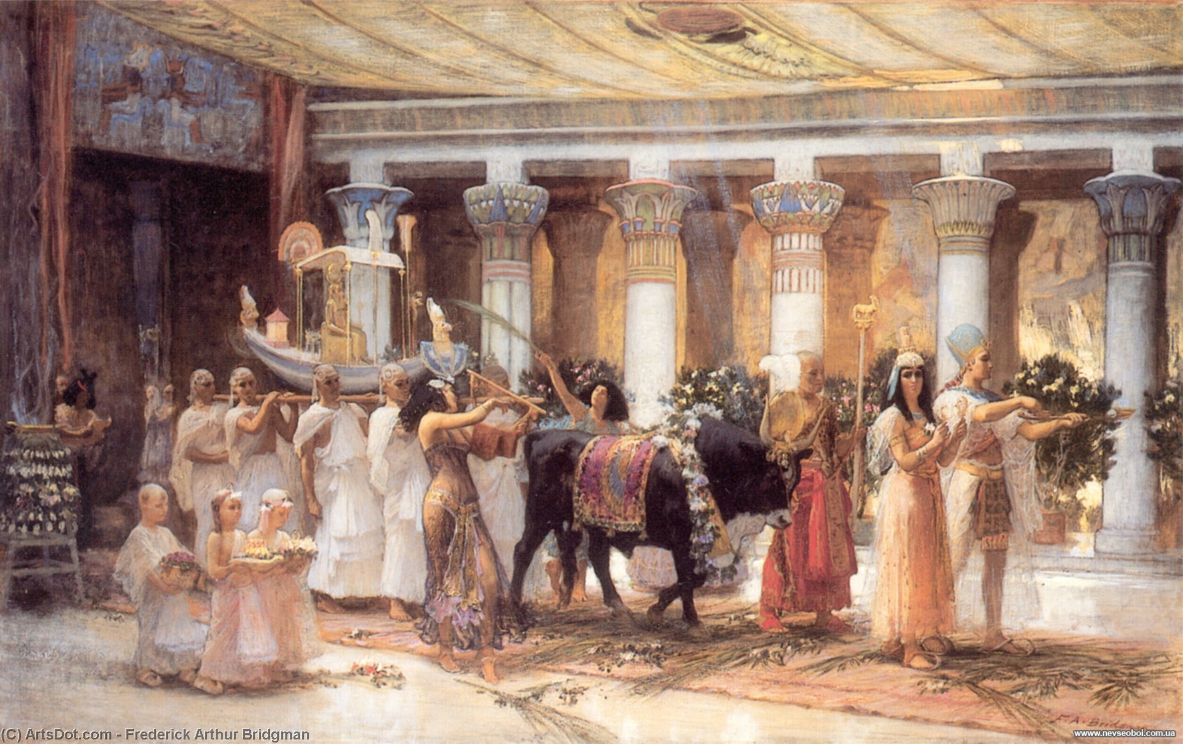 The Procession Of The Sacred Bull Anubis — Frederick Arthur Bridgman