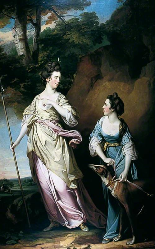 The Honourable Lady Stanhope And The Countess Of Effingham As Diana, And Her Companion — Fransis Kots
