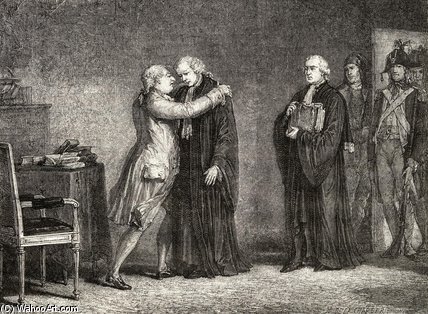 King Louis Xvi Meets With De Malesherbes — Hippolyte De La Charlerie