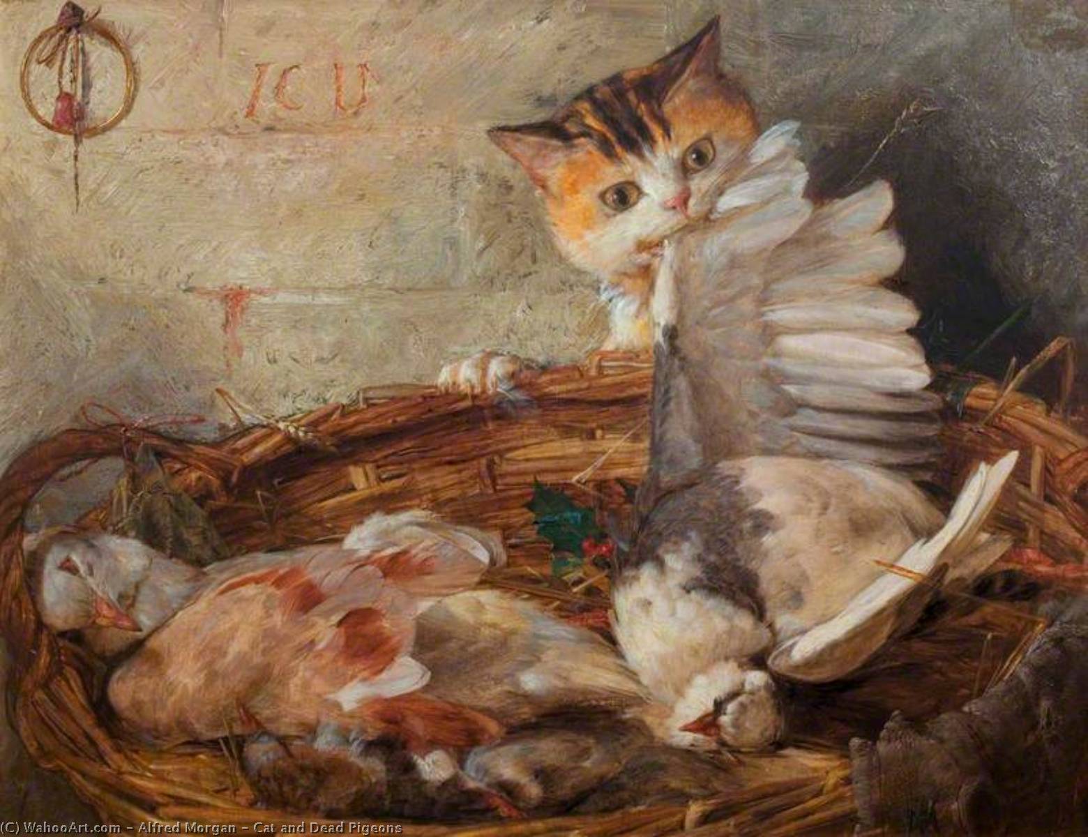 Cat And Dead Pigeons — Alfred Morgan