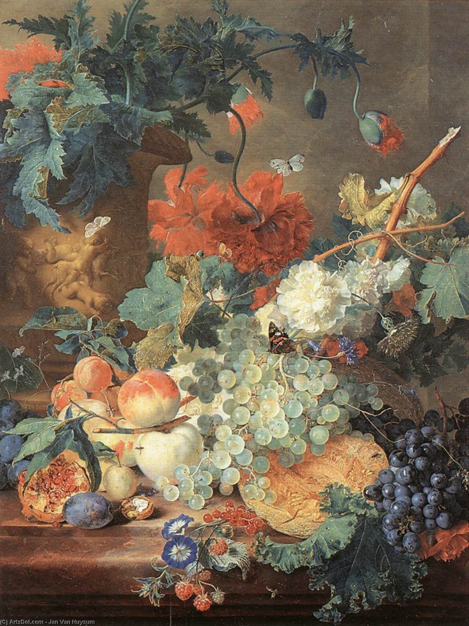 Fruit And Flowers — Јан Ван Хујсум