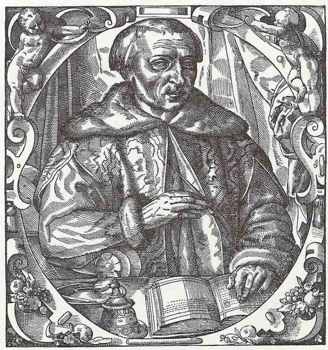 Portrait Of Paolo Jovio, Bishop Of Como — Tobias Stimmer