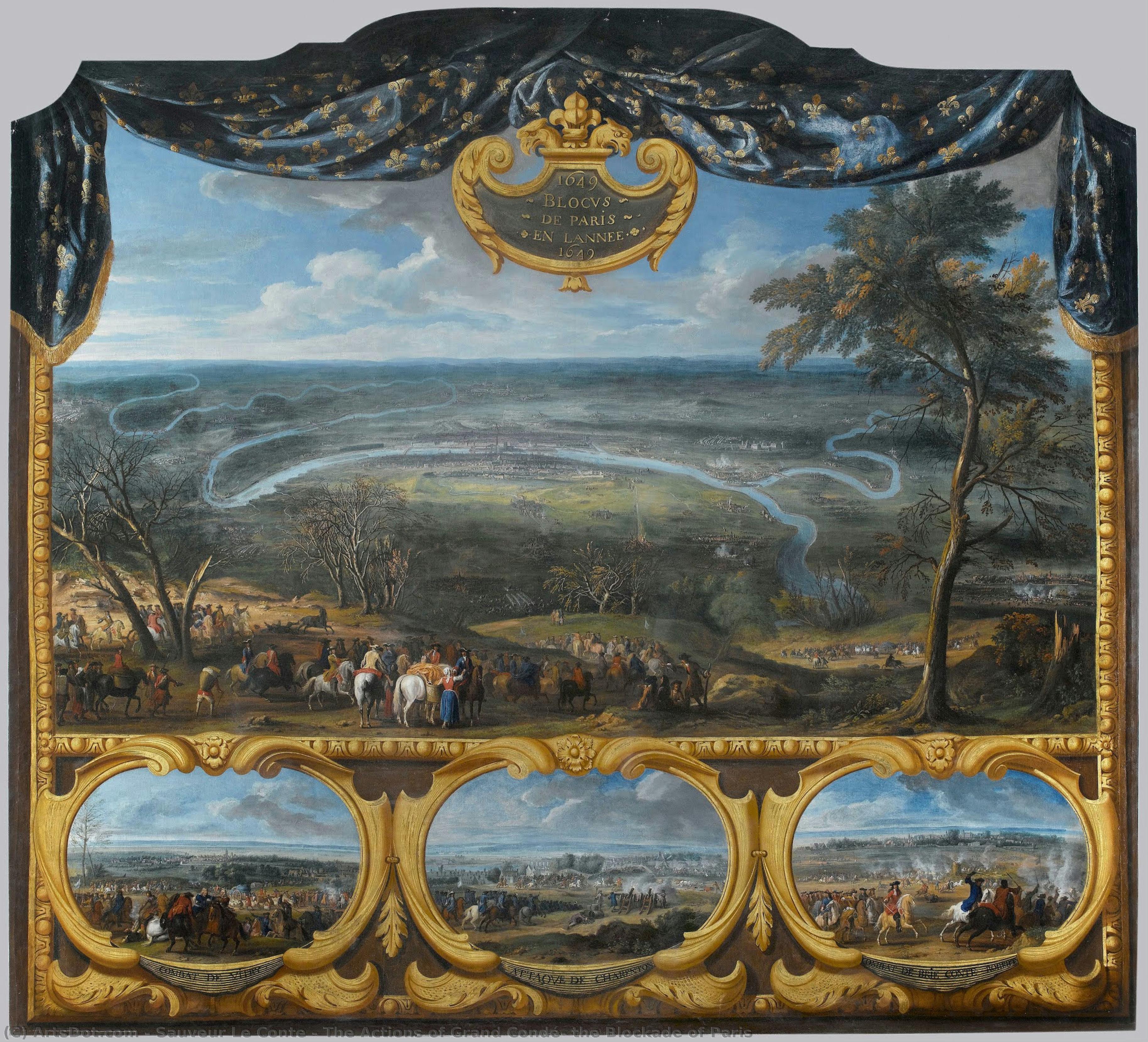 The Actions Of Grand Condé, The Blockade Of Paris — Sauveur Le Conte