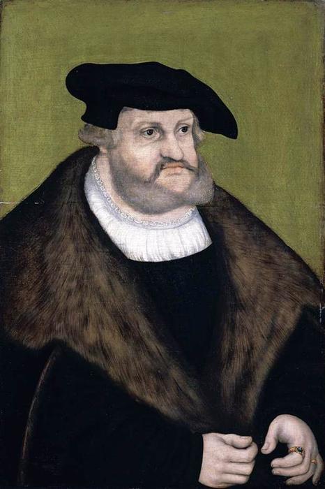 Portrait Of Elector Frederick The Wise In His Old Age — Lucas Cranach The Elder