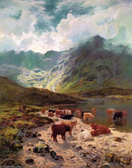 A Rest, By A Ross-shire Loch — Louis Bosworth Hurt