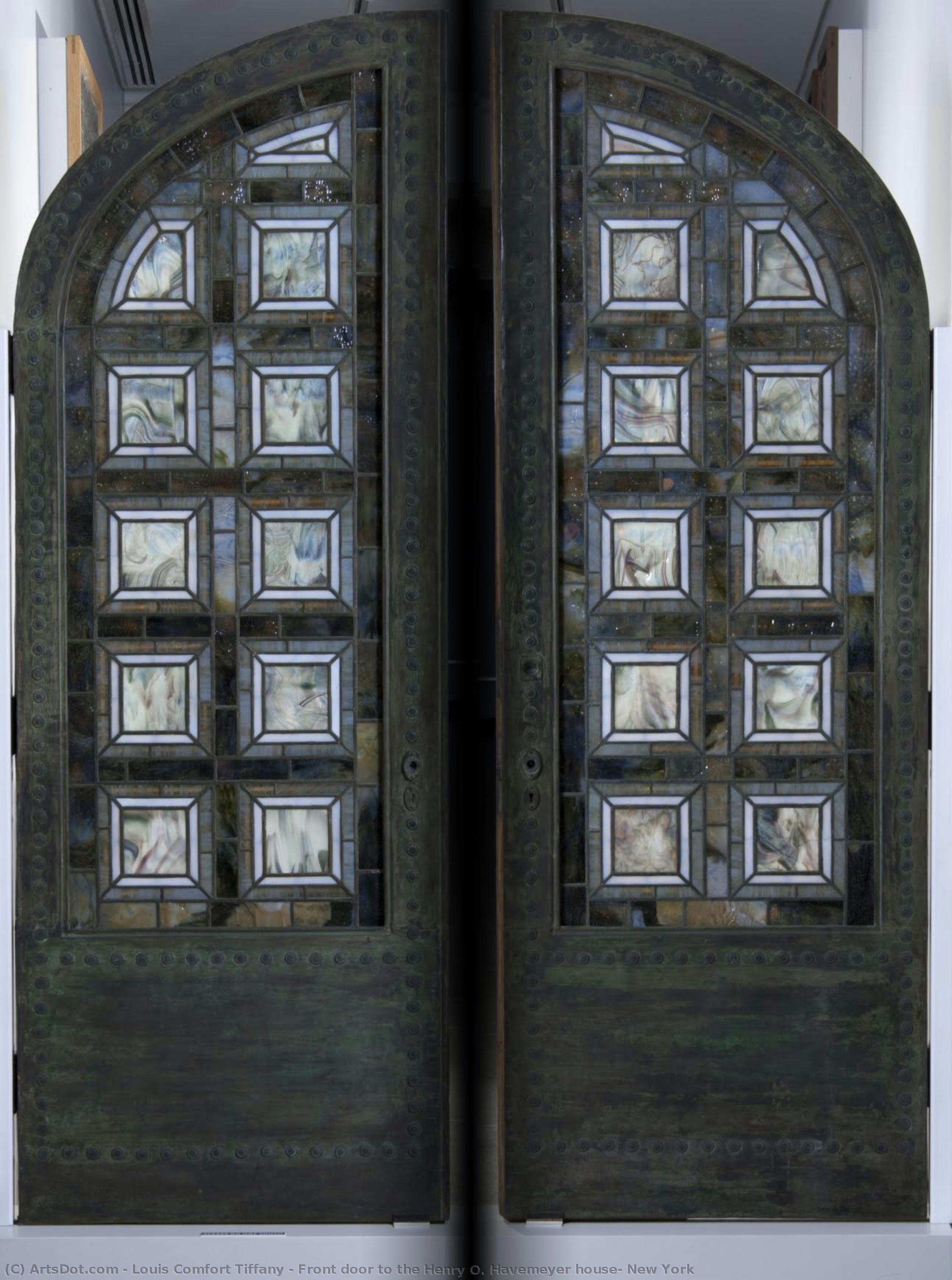 Front Door To The Henry O. Havemeyer House, New York — Louis Comfort Tiffany