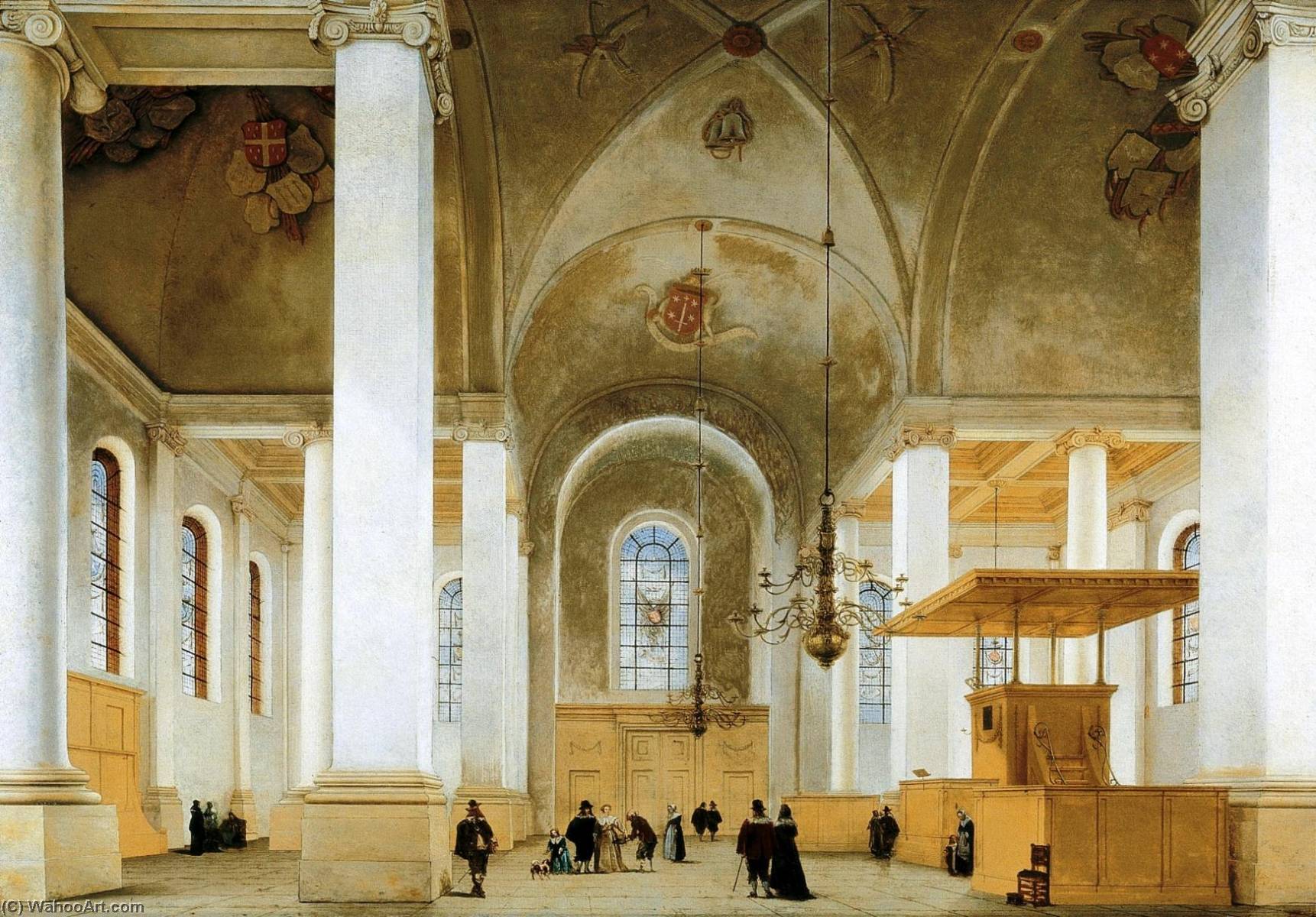 Interior Of The Nieuwe Or St. Annakerk In Haarlem, Seen From West To East — Peter Saenredam