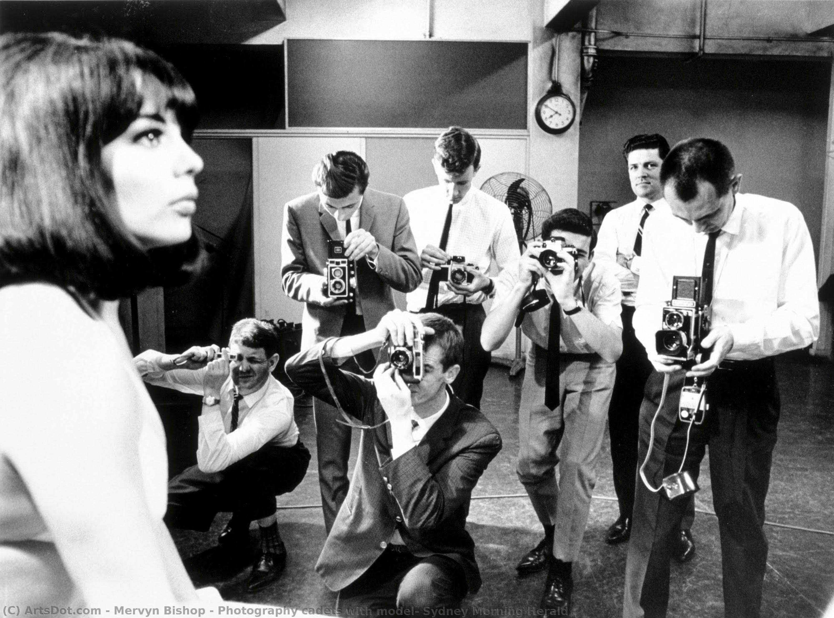 Photography Cadets With Model, Sydney Morning Herald — Mervyn Bishop