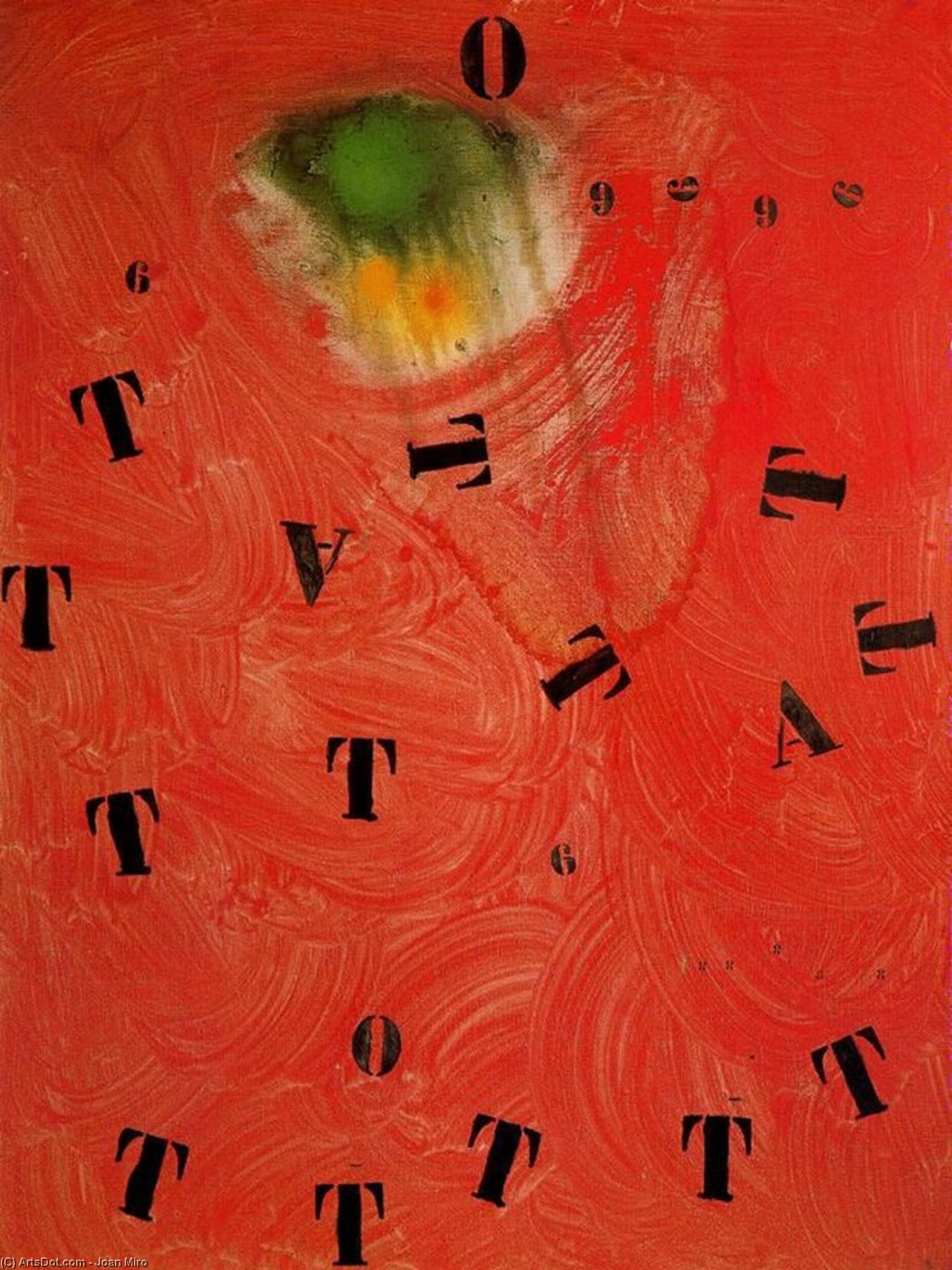 Letras Y Cifras Atraídas Por Una Centella — Joan Miró