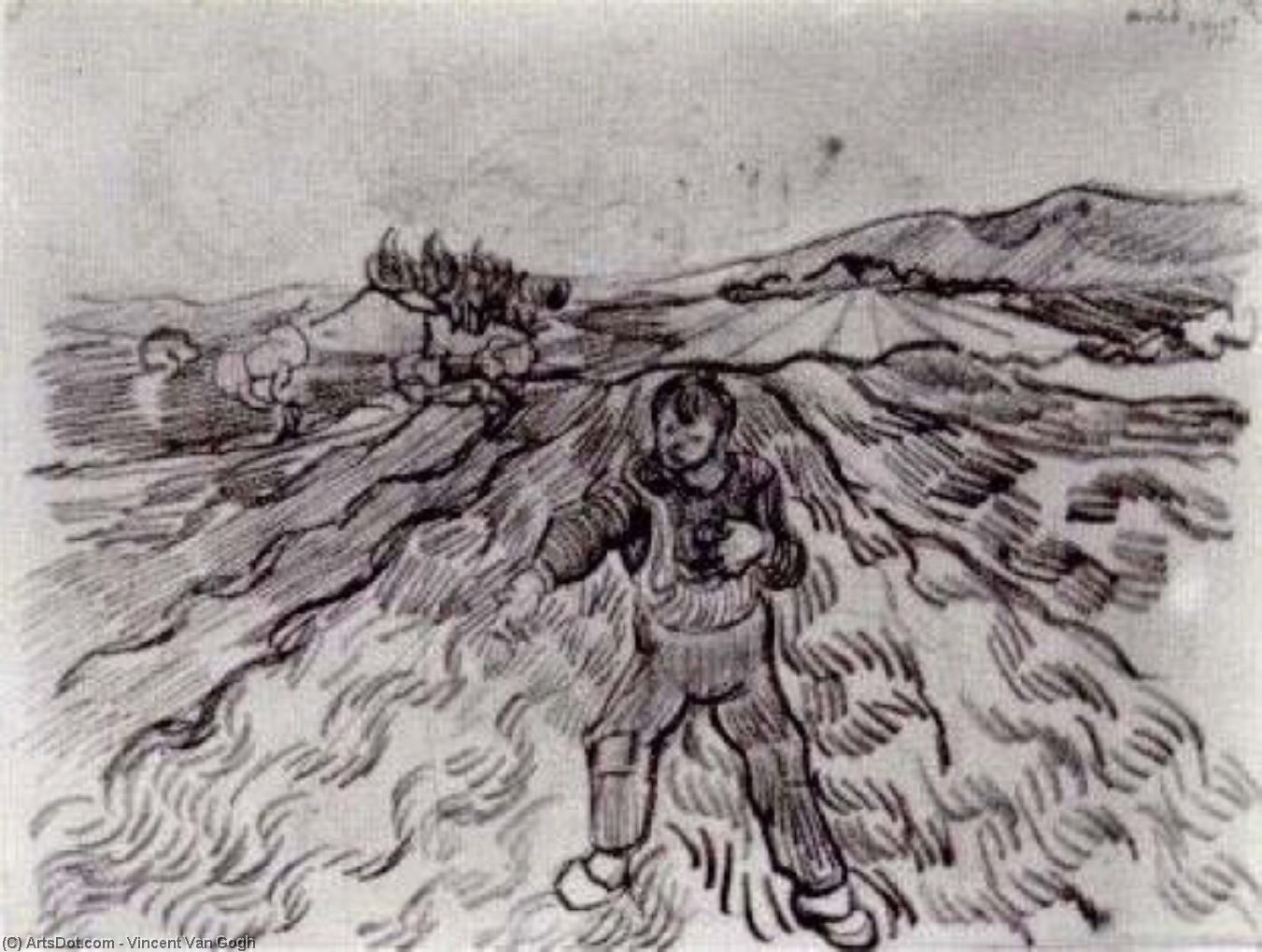 Field With A Sower — フィンセント・ファン・ゴッホ