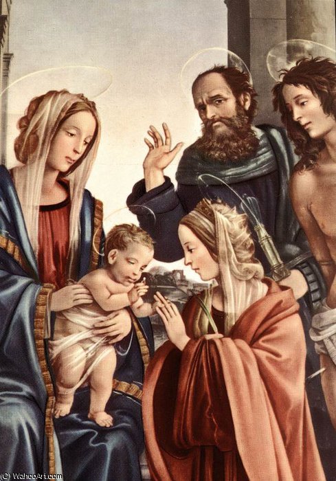 Marriage Of St Catherine (detail) — Filippino Lippi