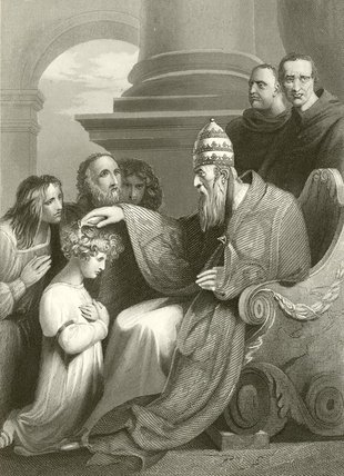 Prince Alfred Before Pope Leo The Iii — Richard Westall