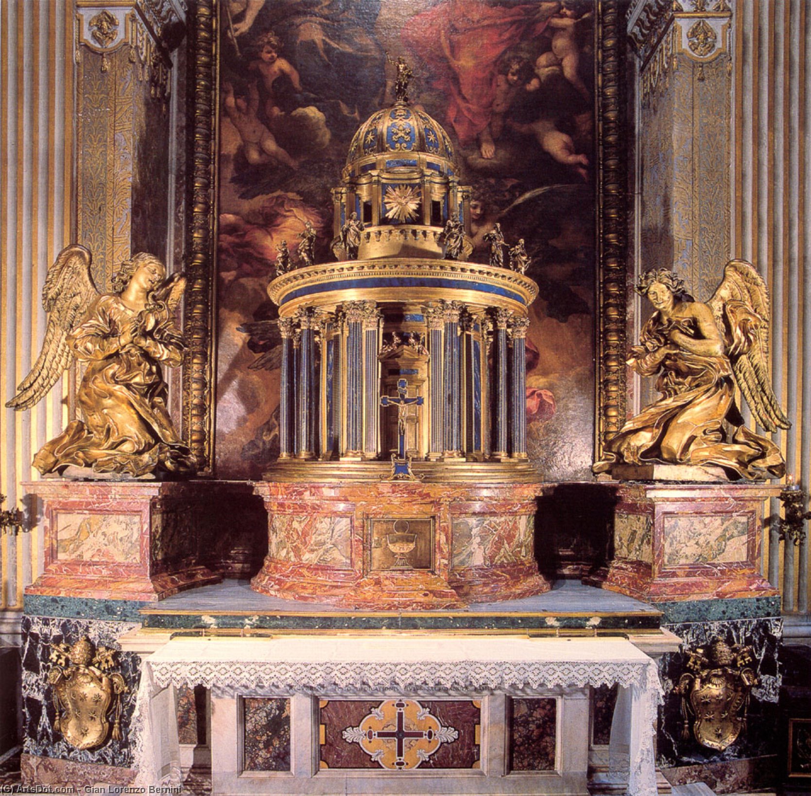 Altar Of The Cappella Del Sacramento — Gian Lorenzo Bernini