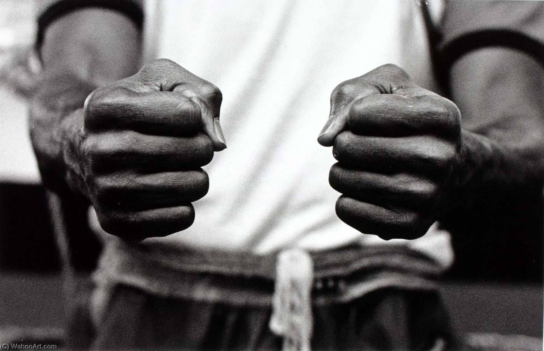 Unidentified Boxer's Fists, Salfero Gym — Ian Beesley