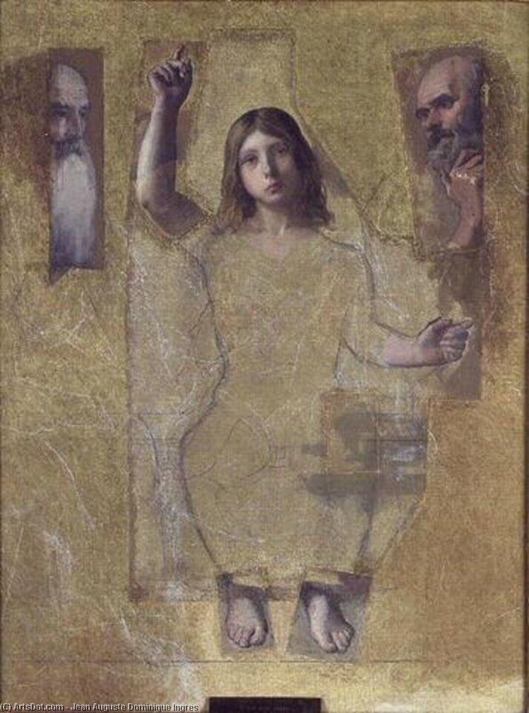 Studies For Jesus Among The Doctors — Jean-auguste-dominique Ingres