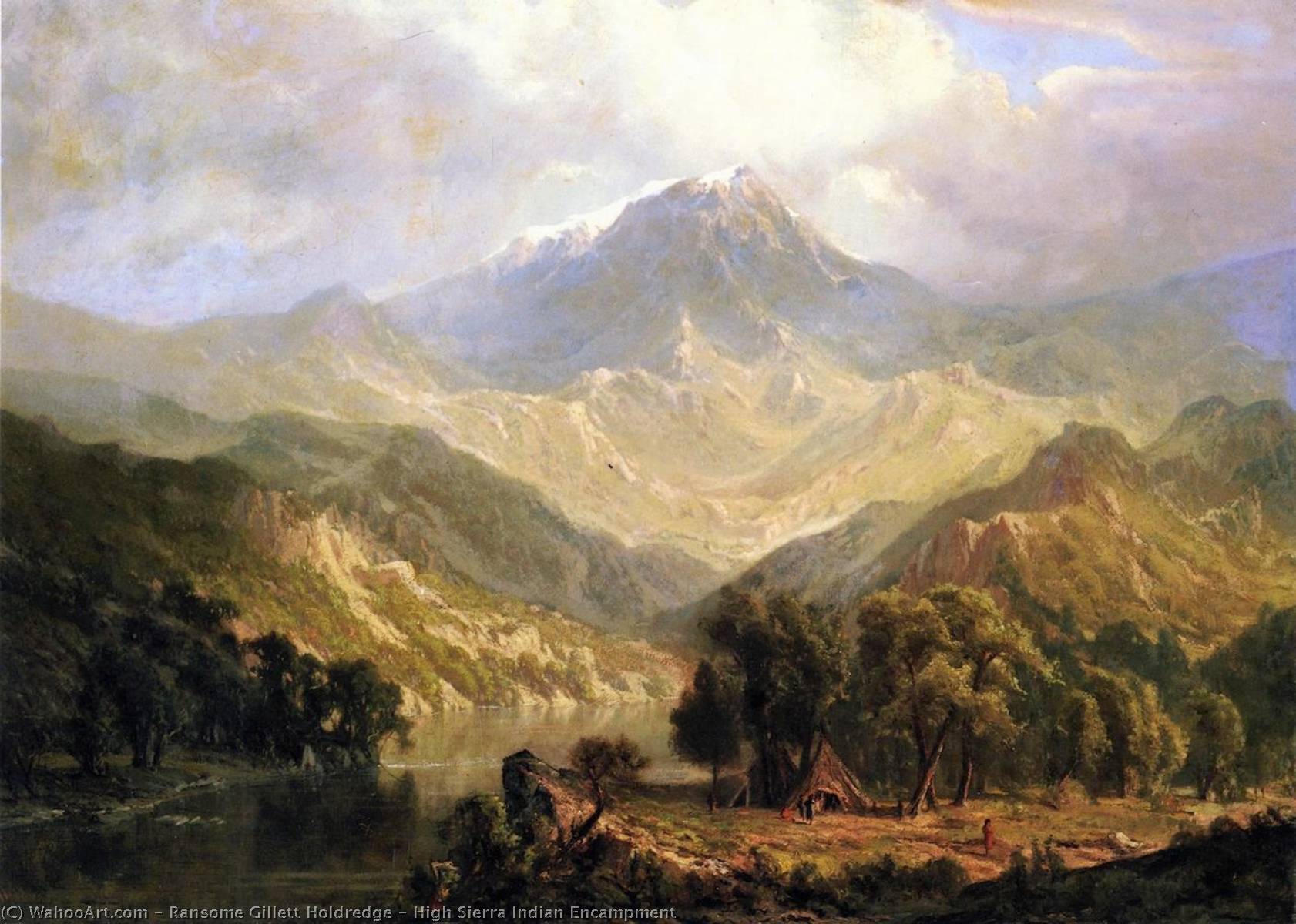 High Sierra Indian Encampment — Ransome Gillett Holdredge