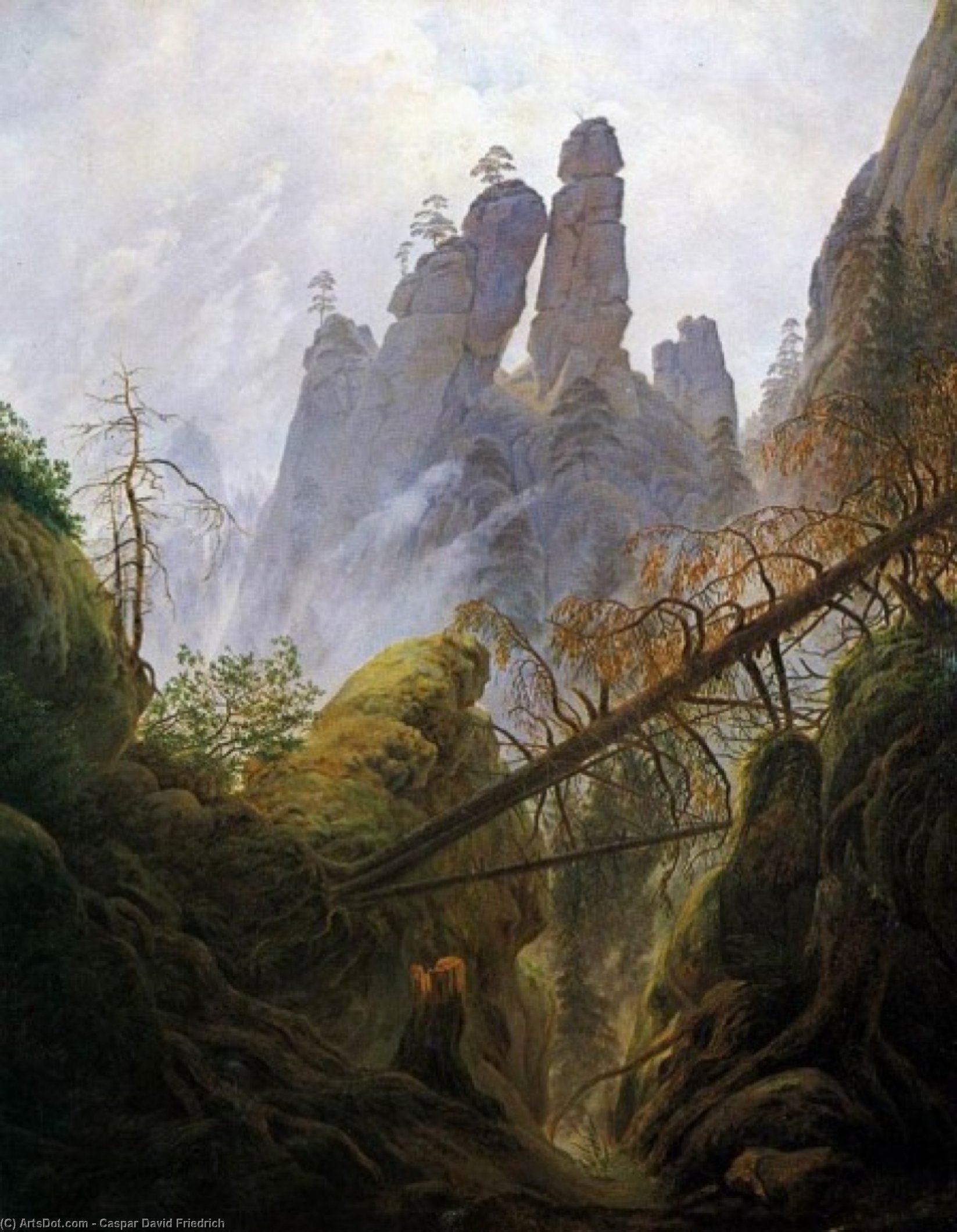 Rocky Ravine — Каспар Давид Фридрих