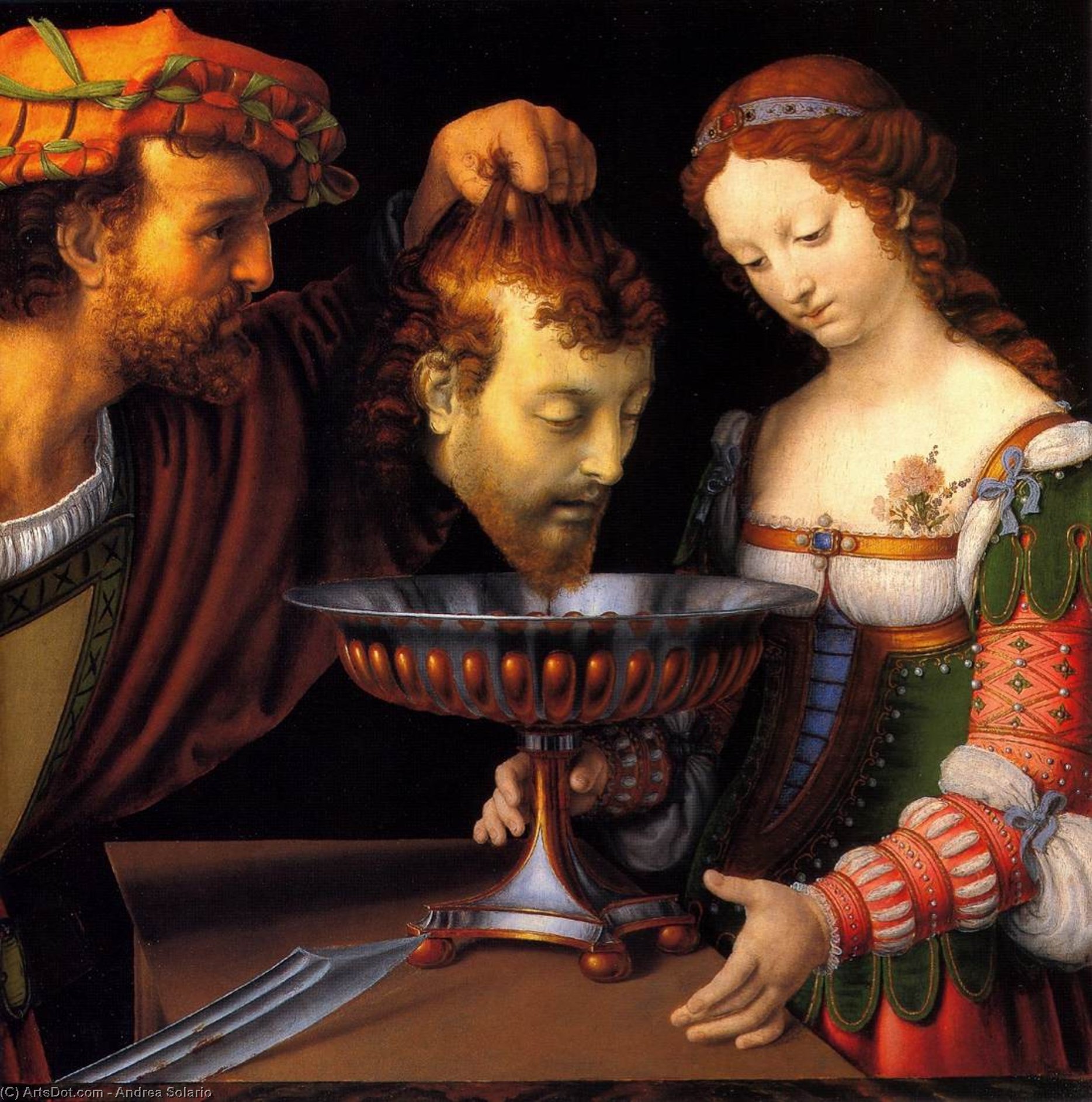 Salome With The Head Of John The Baptist — Andrea Solario