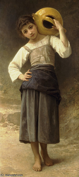 Jeune Fille Allant À La Fontaine — William-adolphe Bouguereau