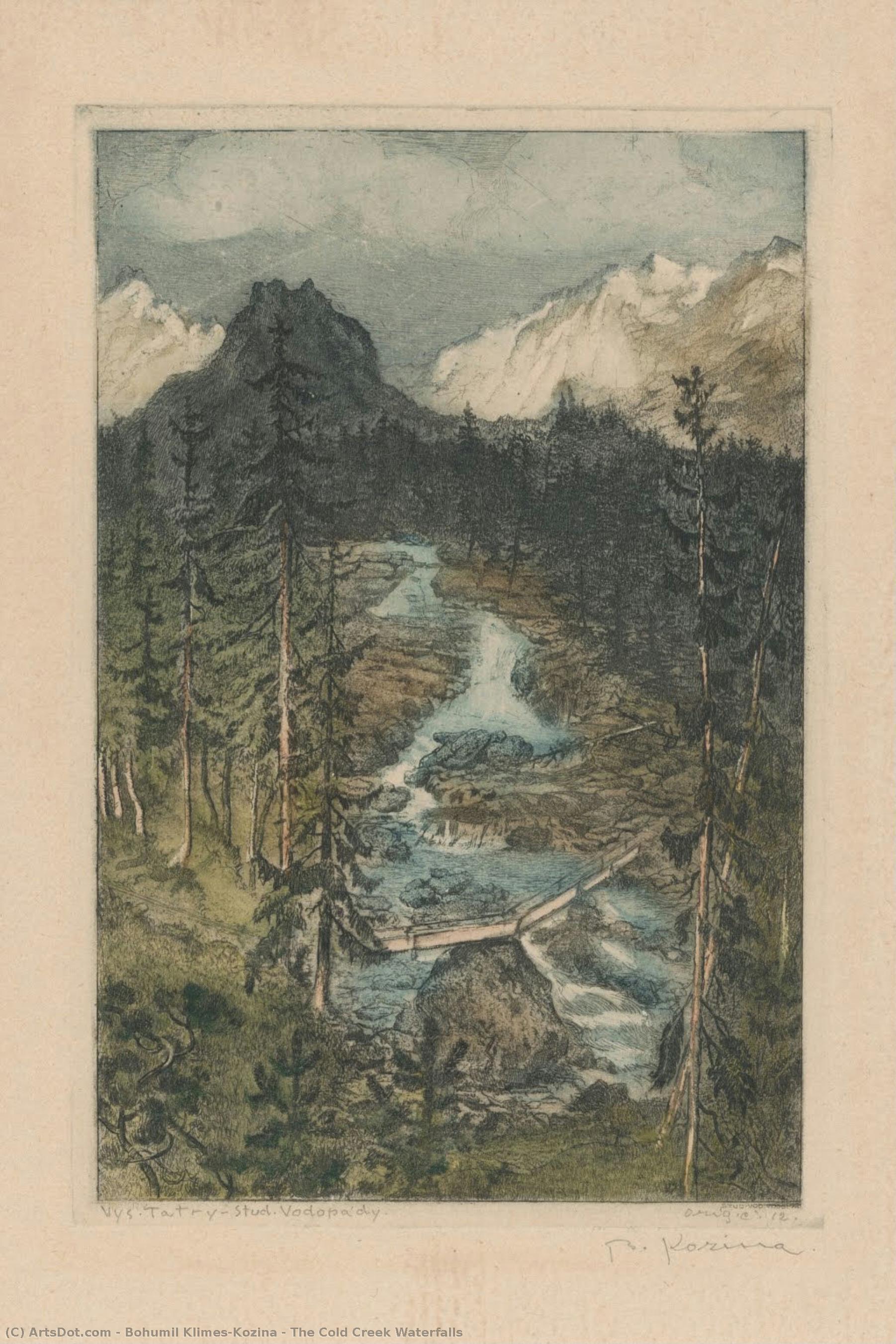 The Cold Creek Waterfalls — Bohumil Klimes-kozina