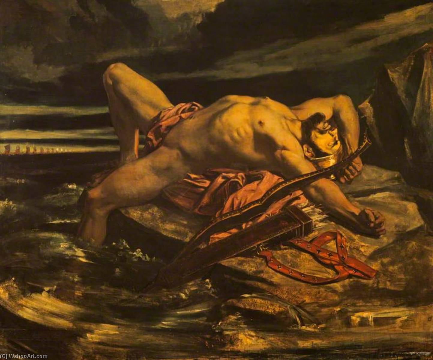 Philoctetes Left On The Isle Of Lemnos By The Greeks On Their Passage Towards Troy — David Scott