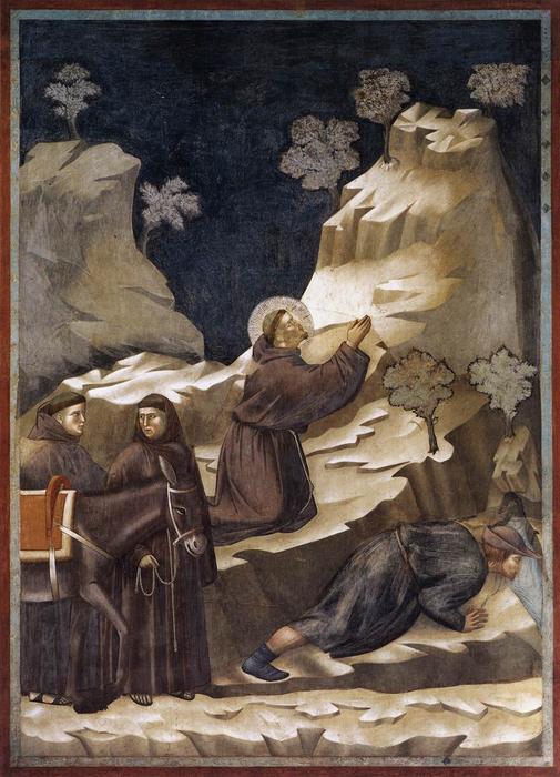 The Miracle Of The Spring — Giotto Di Bondone