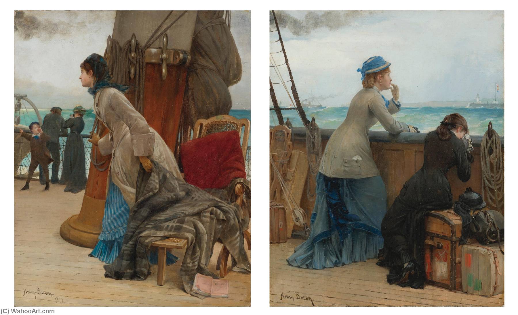 Land And Goodbye A Pair Of Paintings — Henry Bacon