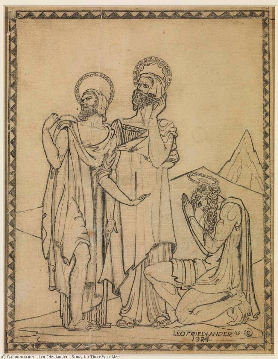 Study For Three Wise Men — Leo Friedlander