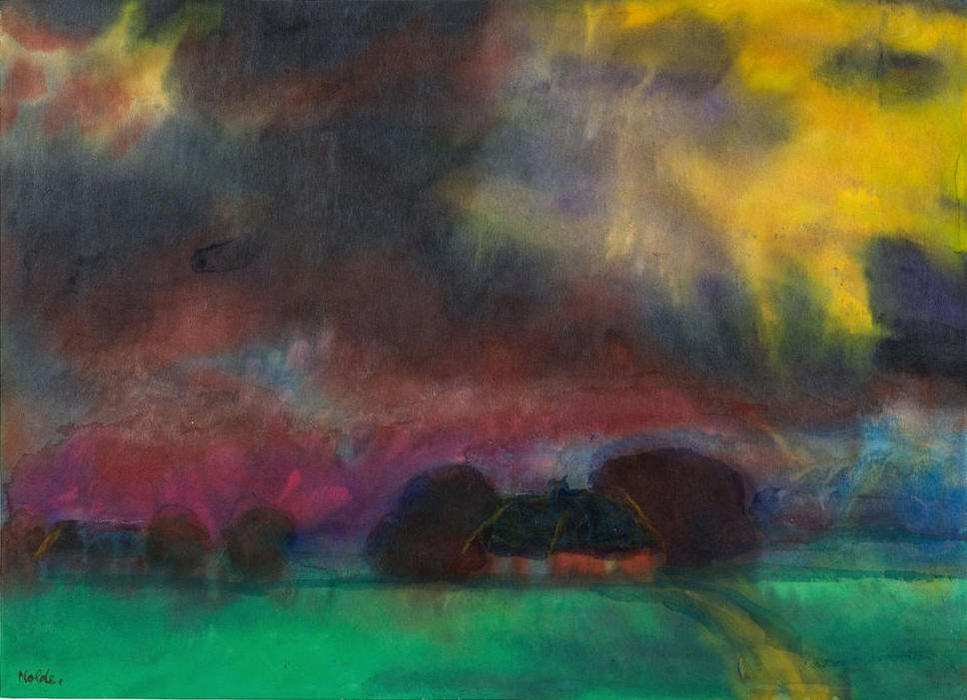 Marsh Landscape With Farmhouse — Емил Нолде