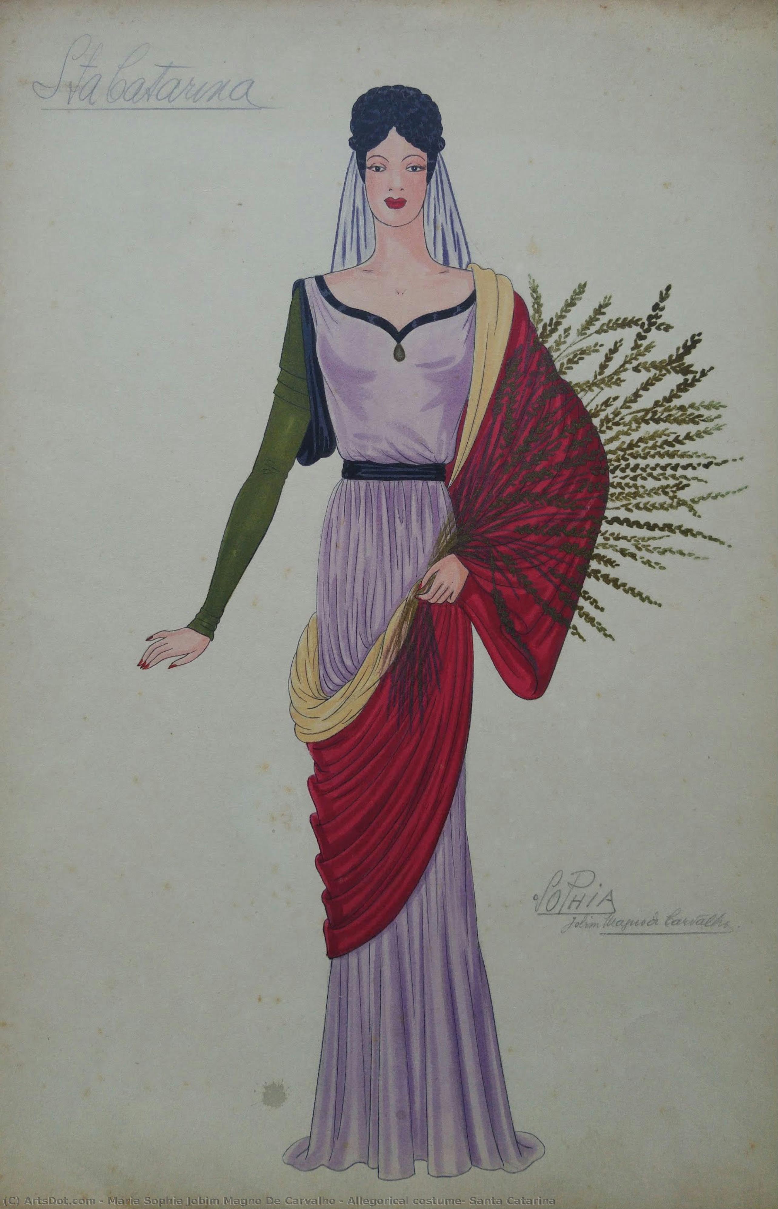 Allegorical Costume: Santa Catarina — Maria Sophia Jobim Magno De Carvalho
