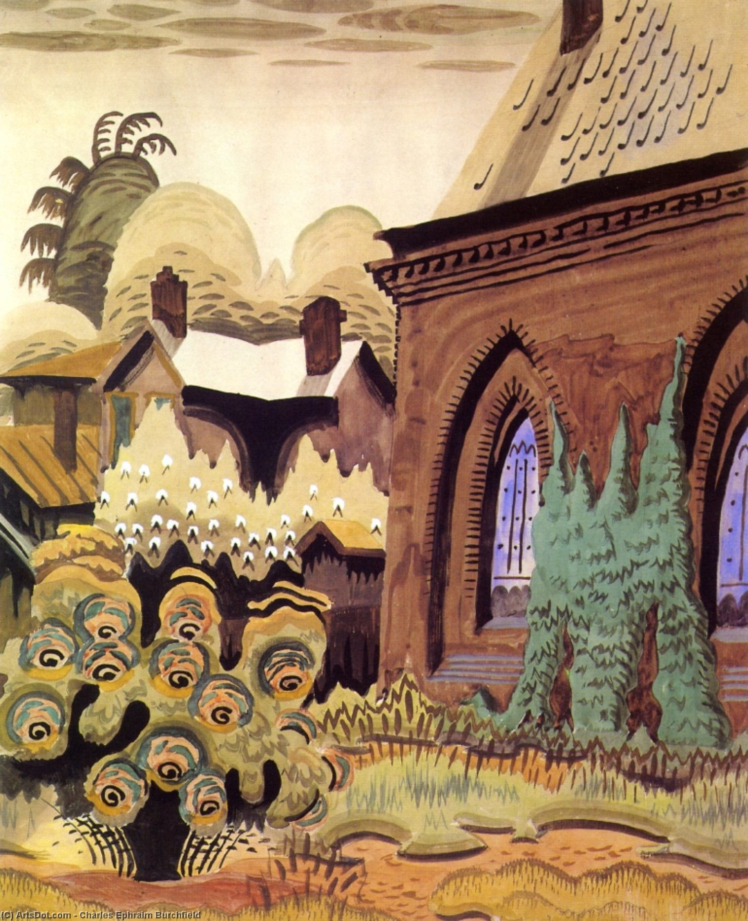 Sunday Morning At Eleven O'clock — Charles Burchfield